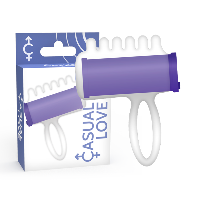 Imagen que nos facilita CASUAL LOVE de su producto erótico CASUAL LOVE - ESTIMULADOR DEDO LILA para nuestra categoría "JUGUETES BIENESTAR |Juguetes para Hombres|Accesorios para el pene".