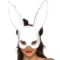 Imagen que nos facilita LEG AVENUE ACCESSORIES de su producto erótico LEG AVENUE - MASQUERADE RABBIT BLANCO para nuestra categoría "BDSM & BONDAGE |Bondage|Máscaras".