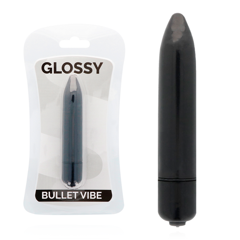 Imagen que nos facilita GLOSSY de su producto erótico GLOSSY - THIN VIBRADOR NEGRO para nuestra categoría "JUGUETES BIENESTAR |Vibradores|Mini vibradores".