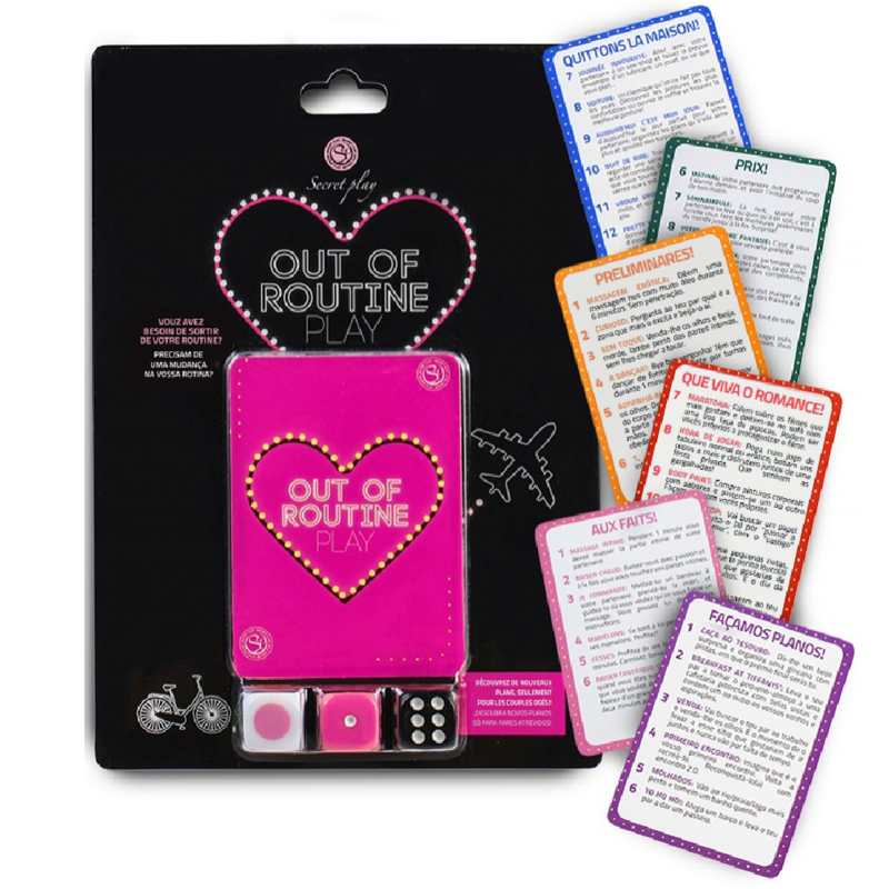 Imagen que nos facilita SECRETPLAY 100% GAMES de su producto erótico SECRETPLAY - OUT OF ROUTINE PLAY (FR / PT) para nuestra categoría "JUEGOS |Juego de Dados".
