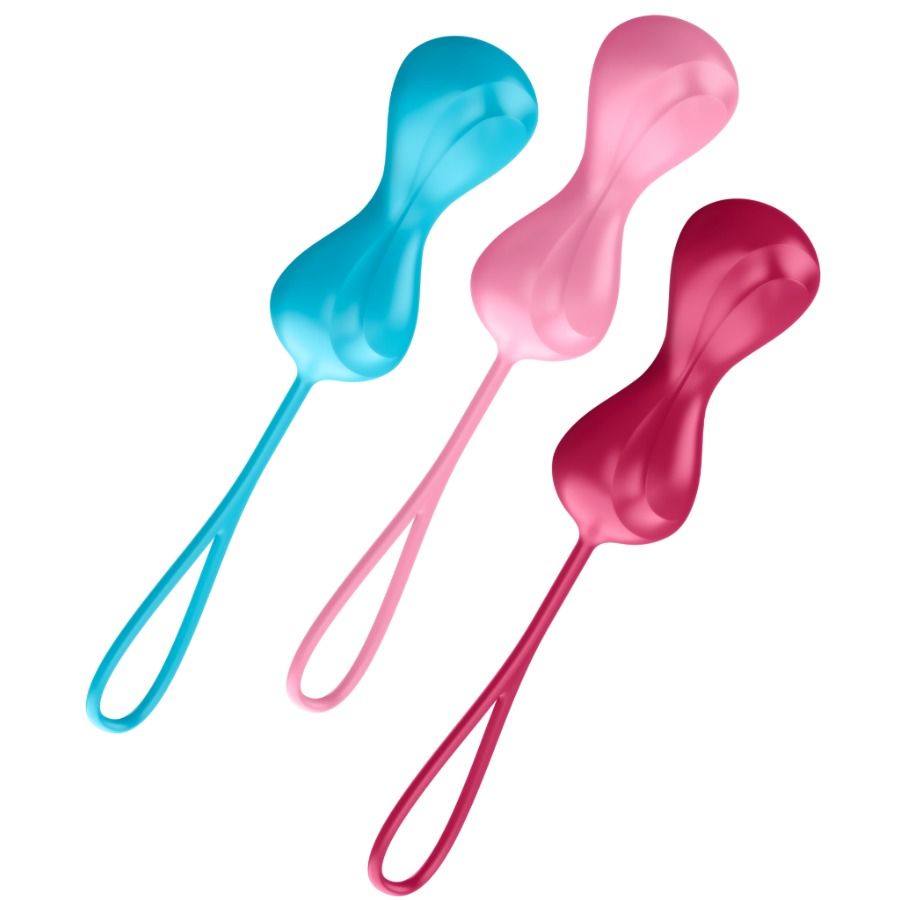 Imagen que nos facilita SATISFYER BALLS de su producto erótico SATISFYER - LOVEBALLS TRAINING SET 1 para nuestra categoría "JUGUETES BIENESTAR |Juguetes para Mujeres|Bolas Chinas|Bolas Silicona".