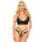 Imagen que nos facilita LEG AVENUE SETS de su producto erótico LEG AVENUE - SET 2 PIEZAS CON TANGA DOBLE TIRANTA S/M NEGRO para nuestra categoría "MODA & LENCERÍA|Lencería Mujer|Lencería Sexy|Sujetador y parte inferior".