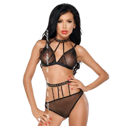 Imagen que nos facilita ME-SEDUCE SET de su producto erótico ME-SEDUCE - DOTTY SET DOS PIEZAS NEGRO S/M para nuestra categoría "MODA & LENCERÍA|Lencería Mujer|Lencería Picante|Conjunto de lencería sexy".