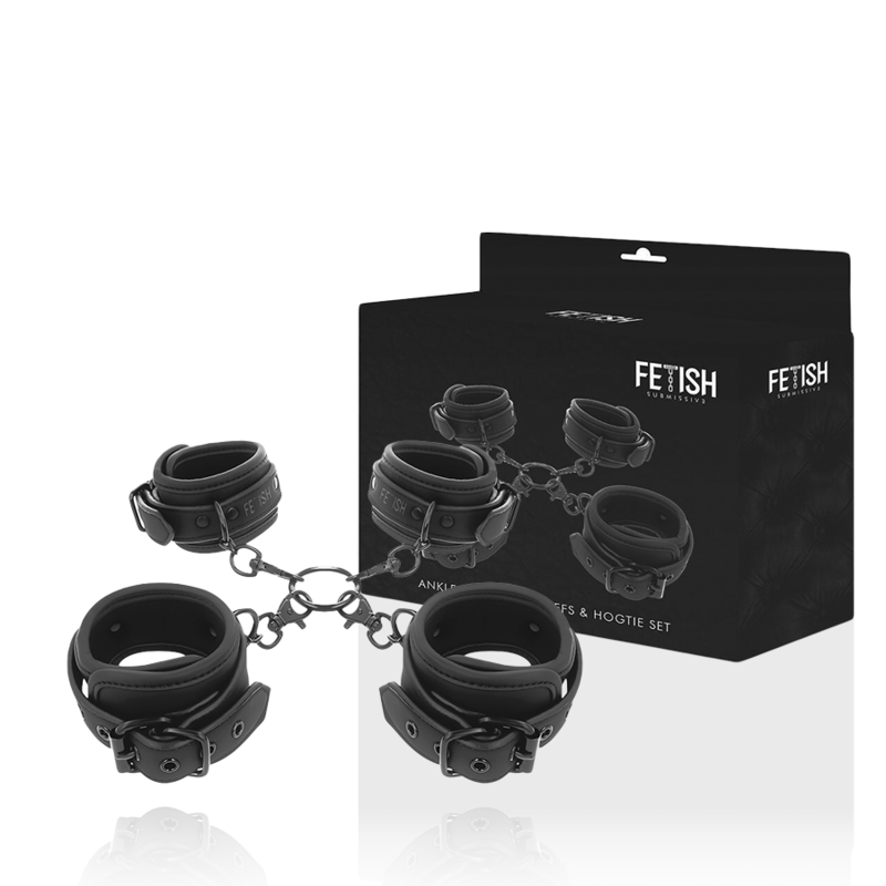 Imagen que nos facilita FETISH SUBMISSIVE BONDAGE de su producto erótico FETISH SUBMISSIVE - SET ESPOSAS MANOS Y TOBILLOS CON FORRO DE NEOPRENO para nuestra categoría "BDSM & BONDAGE |Bondage|Esposas de fijación".