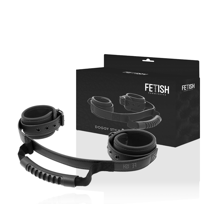 Imagen que nos facilita FETISH SUBMISSIVE BONDAGE de su producto erótico FETISH SUBMISSIVE - ESPOSAS CON TIRADOR CON FORRO DE NEOPRENO para nuestra categoría "BDSM & BONDAGE |Bondage|Esposas de fijación".