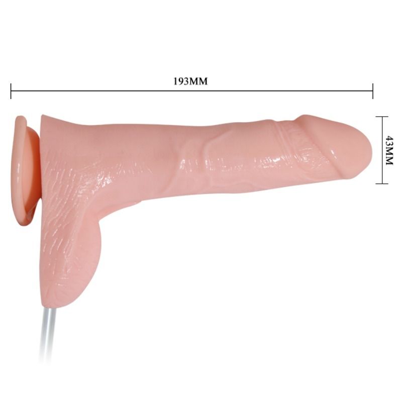 Imagen que nos facilita BAILE de su producto erótico BAILE - WATERSPRAY VIBRATING AND EJACULATION FUNCTION PENIS para nuestra categoría "JUGUETES BIENESTAR |Vibradores|Vibradores control remoto".