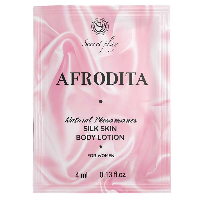 Imagen que nos facilita SECRETPLAY COSMETIC de su producto erótico SECRETPLAY - MONODOSIS LOCION CORPORAL PIEL DE SEDA AFRODITA 4 ML para nuestra categoría "DROGUERÍA |Para Masajes|Aceites sin sabores".