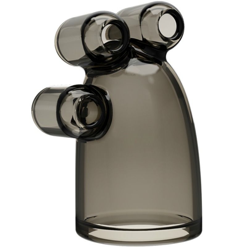 Imagen que nos facilita BAILE FOR HIM de su producto erótico BAILE - FUNDA VIBRADORA VIBRATING CRYSTAL CAP II para nuestra categoría "JUGUETES BIENESTAR |Juguetes para Hombres|Accesorios para el pene|Fundas Pene sin extensión".