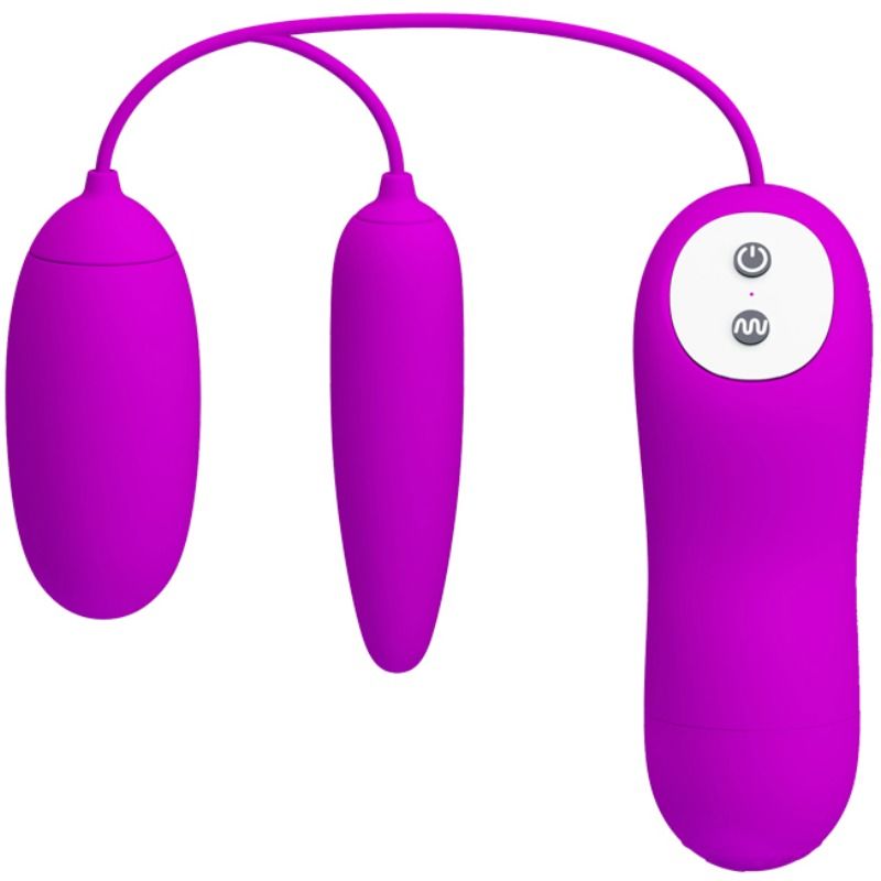 Imagen que nos facilita PRETTY LOVE FLIRTATION de su producto erótico PRETTY LOVE - IRMA HUEVO VIBRADOR DOBLE para nuestra categoría "JUGUETES BIENESTAR |Juguetes para Mujeres|Estimuladores|Para Clítoris".