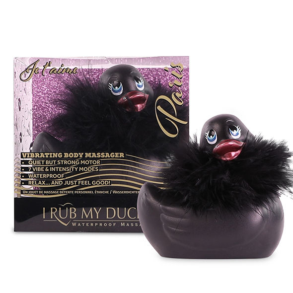 Imagen que nos facilita  de su producto erótico BIG TEASE TOYS - I RUB MY DUCKIE 2.0 | PATO VIBRADOR PARIS (BLACK) para nuestra categoría "JUGUETES BIENESTAR |Juguetes para Mujeres|Estimuladores".