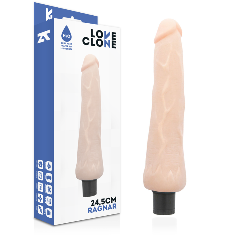 Imagen que nos facilita LOVECLONE de su producto erótico LOVECLONE - RAGNAR VIBRADOR REALÍSTICO SELF LUBRICATION 24.5 CM -O- 3.5 CM para nuestra categoría "JUGUETES BIENESTAR |Vibradores|Vibradores Realisticos".