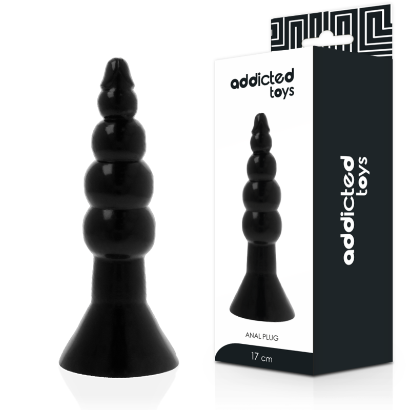 Imagen que nos facilita ADDICTED TOYS de su producto erótico ADDICTED TOYS - ANAL PLUG 17 CM NEGRO para nuestra categoría "JUGUETES BIENESTAR |Anal|Plugs Anales".