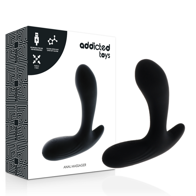 Imagen que nos facilita ADDICTED TOYS de su producto erótico ADDICTED TOYS - ANAL MASSAGER BLACK VIBRATION para nuestra categoría "JUGUETES BIENESTAR |Anal|Vibradores Anales".