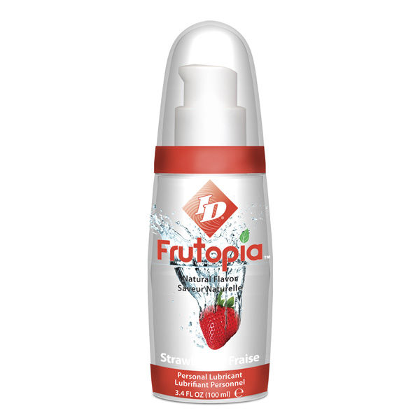 Imagen que nos facilita ID FRUTOPIA de su producto erótico ID FRUTOPIA - SABOR FRESA 100ML para nuestra categoría "DROGUERÍA |Lubricantes|Con deliciosos Sabores".