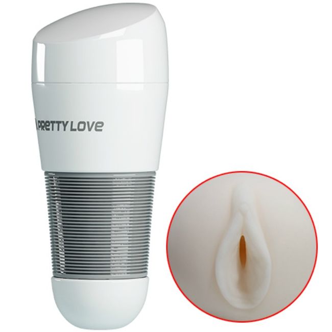 Imagen que nos facilita PRETTY LOVE MALE de su producto erótico PRETTY LOVE - KITTY MASTURBADOR BLANCO VAGINA para nuestra categoría "JUGUETES BIENESTAR |Juguetes para Hombres|Vaginas con vibración".