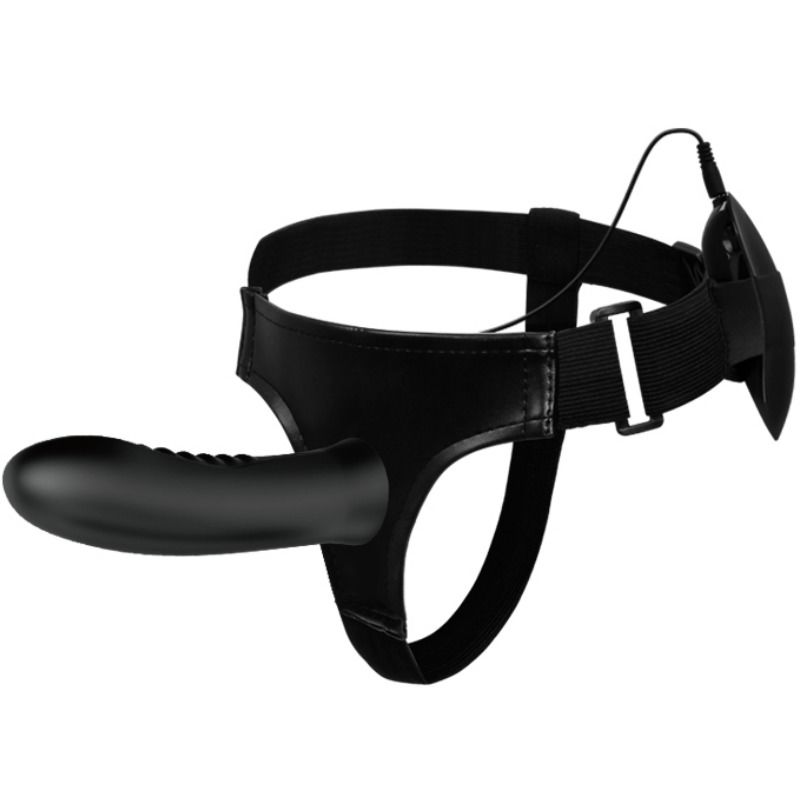 Imagen que nos facilita PRETTY LOVE de su producto erótico PRETTY LOVE - MYRON STRAP ON CON VIBRACIÓN Y DILDO HUECO para nuestra categoría "JUGUETES BIENESTAR |Vibradores|Vibradores control remoto".
