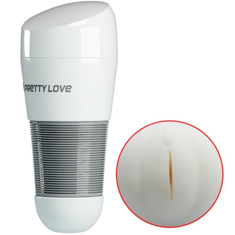 Imagen que nos facilita PRETTY LOVE MALE de su producto erótico PRETTY LOVE - KITTY MASTURBADOR BLANCO VAGINA 2 para nuestra categoría "JUGUETES BIENESTAR |Juguetes para Hombres|Vaginas con vibración".