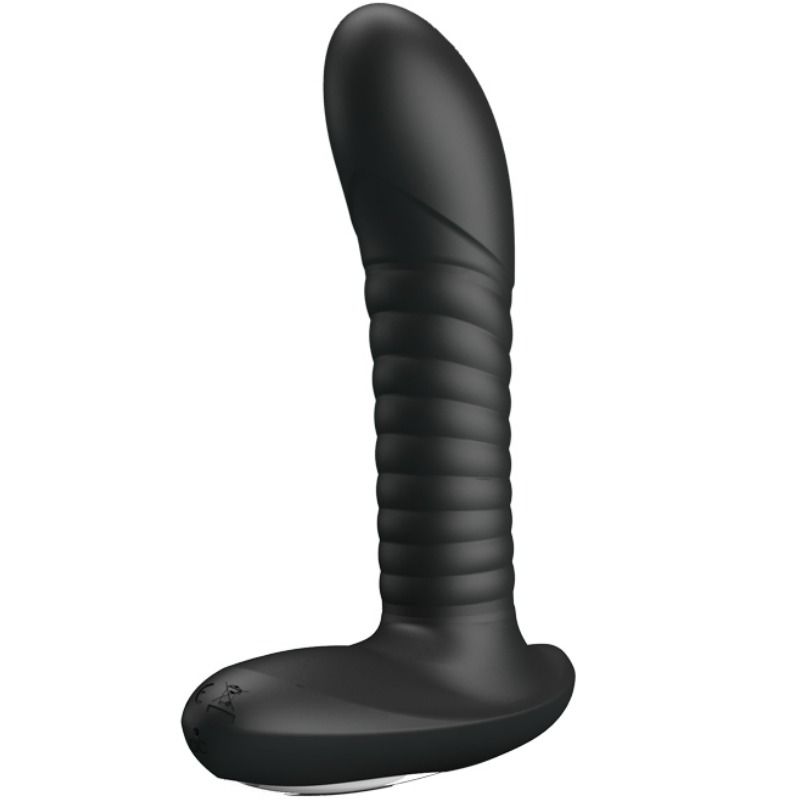 Imagen que nos facilita PRETTY LOVE de su producto erótico PRETTY LOVE -  MERLIN ANAL FUNCIÓN ROTACIÓN Y VIBRACIÓN NEGRO para nuestra categoría "JUGUETES BIENESTAR |Anal|Plugs Anales".