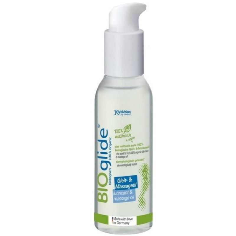 Imagen que nos facilita JOYDIVISION BIOGLIDE de su producto erótico BIOGLIDE - LUBRICANTE ACEITE DE MASAJE ORGÁNICO 125 ML para nuestra categoría "DROGUERÍA |Para Masajes|Aceites sin sabores".