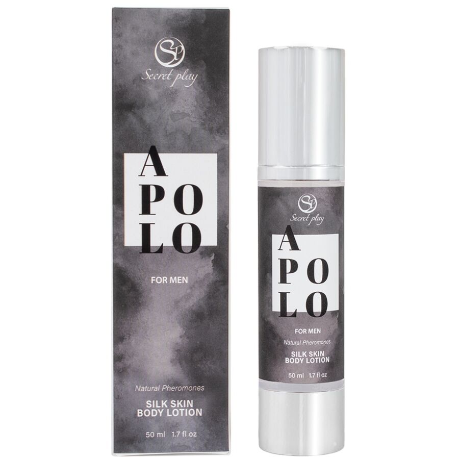 Imagen que nos facilita SECRETPLAY COSMETIC de su producto erótico SECRETPLAY - APOLO LOCIÓN PIEL DE SEDA PARA HOMBRES 50 ML para nuestra categoría "DROGUERÍA |Para Masajes|Aceites sin sabores".
