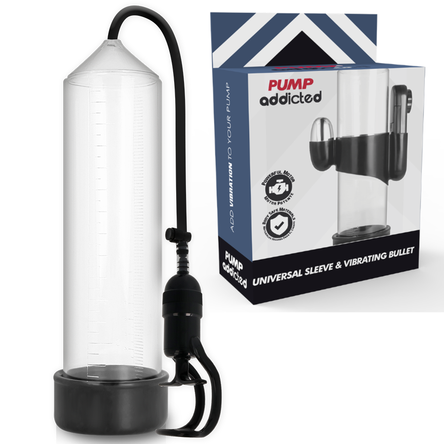 Imagen que nos facilita PUMP ADDICTED de su producto erótico PUMP ADDICTED - BOMBA ERECCIÓN RX5 TRANSPARENTE CON VIBRADOR para nuestra categoría "JUGUETES BIENESTAR |Juguetes para Hombres|Accesorios para el pene|Bomba Alargadora Pene".