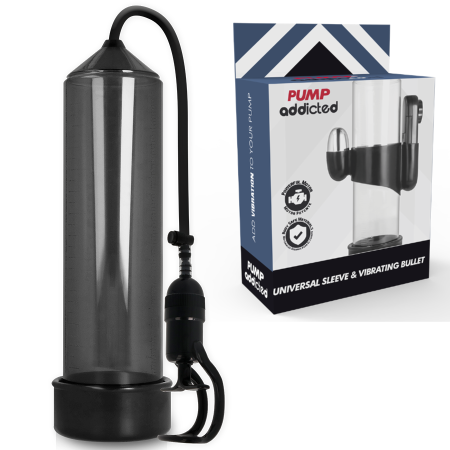 Imagen que nos facilita PUMP ADDICTED de su producto erótico PUMP ADDICTED - BOMBA ERECCIÓN RX5 NEGRO CON VIBRADOR para nuestra categoría "JUGUETES BIENESTAR |Juguetes para Hombres|Accesorios para el pene|Bomba Alargadora Pene".