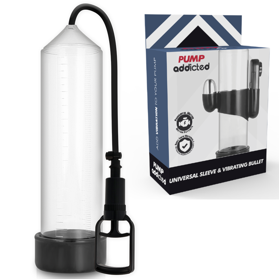 Imagen que nos facilita PUMP ADDICTED de su producto erótico PUMP ADDICTED - BOMBA ERECCIÓN RX7 TRANSPARENTE CON VIBRADOR para nuestra categoría "JUGUETES BIENESTAR |Juguetes para Hombres|Accesorios para el pene|Bomba Alargadora Pene".
