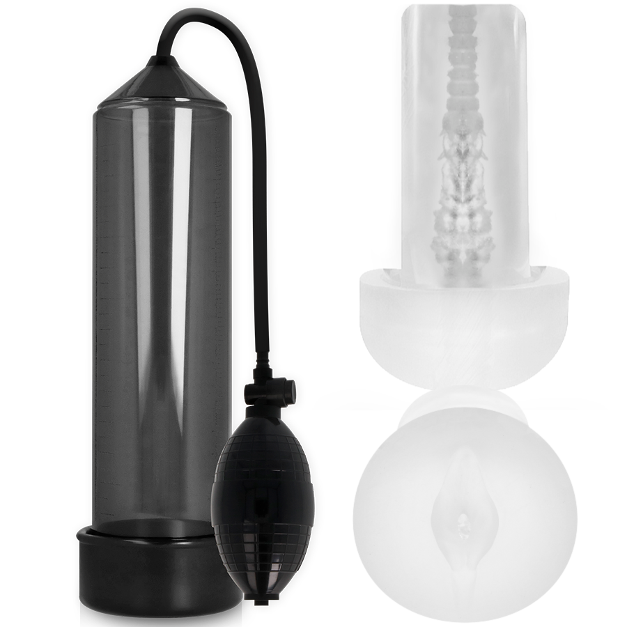 Imagen que nos facilita PUMP ADDICTED de su producto erótico PUMP ADDICTED - RX3 BOMBA ERECCIÓN NEGRO CON MASTURBADOR para nuestra categoría "JUGUETES BIENESTAR |Juguetes para Hombres|Accesorios para el pene|Bomba Alargadora Pene".