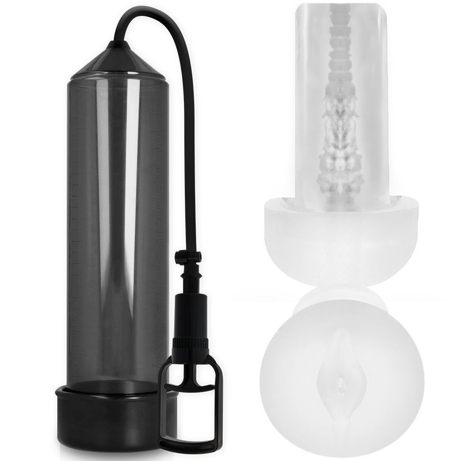 Imagen que nos facilita PUMP ADDICTED de su producto erótico PUMP ADDICTED - BOMBA ERECCIÓN RX7 NEGRO CON MASTURBADOR para nuestra categoría "JUGUETES BIENESTAR |Juguetes para Hombres|Accesorios para el pene|Bomba Alargadora Pene".