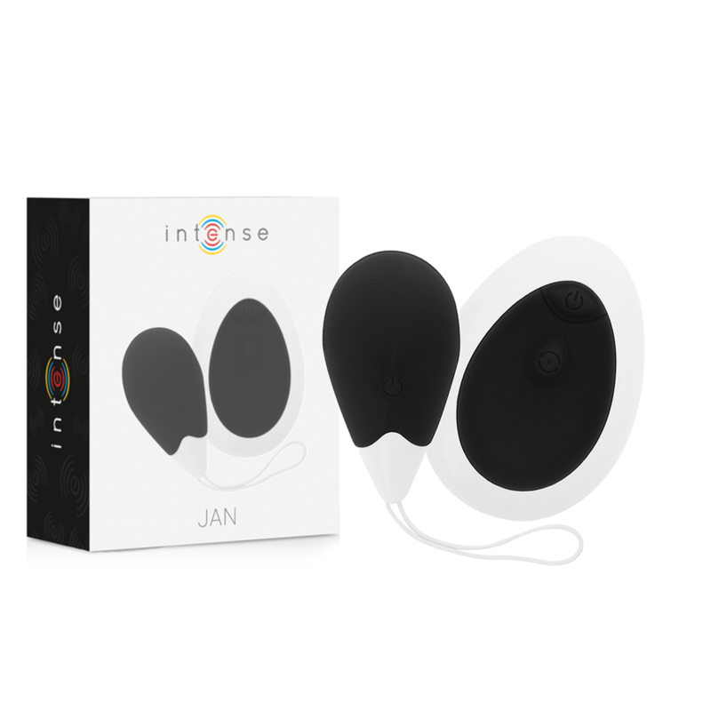 Imagen que nos facilita INTENSE COUPLES TOYS de su producto erótico INTENSE - JAN HUEVO VIBRADOR CONTROL REMOTO NEGRO para nuestra categoría "JUGUETES BIENESTAR |Vibradores|Vibradores control remoto".