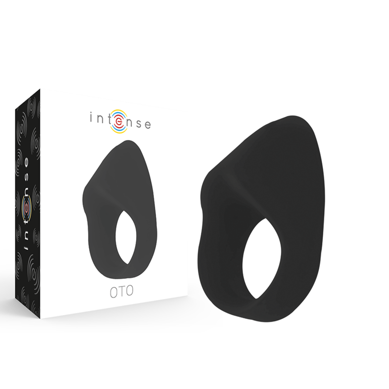 Imagen que nos facilita INTENSE COUPLES TOYS de su producto erótico INTENSE - OTO ANILLO VIBRADOR RECARGABLE NEGRO para nuestra categoría "JUGUETES BIENESTAR |Juguetes para Hombres|Accesorios para el pene|Anillos Pene|Anillos con Vibración".