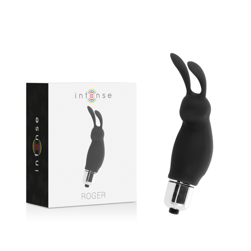 Imagen que nos facilita INTENSE FUN de su producto erótico INTENSE - RABBIT ROGER NEGRO para nuestra categoría "JUGUETES BIENESTAR |Juguetes para Mujeres|Estimuladores".