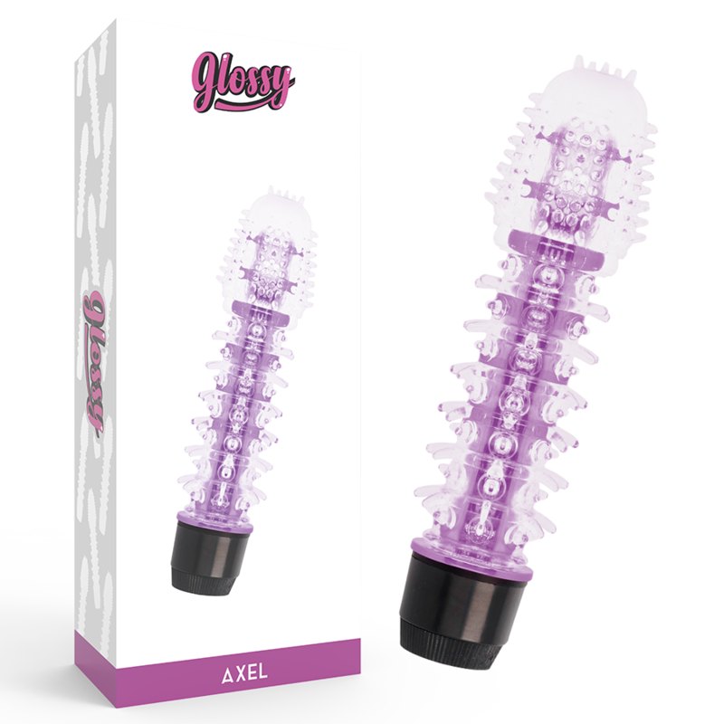 Imagen que nos facilita GLOSSY de su producto erótico GLOSSY - AXEL VIBRADOR LILA para nuestra categoría "JUGUETES BIENESTAR |Vibradores".