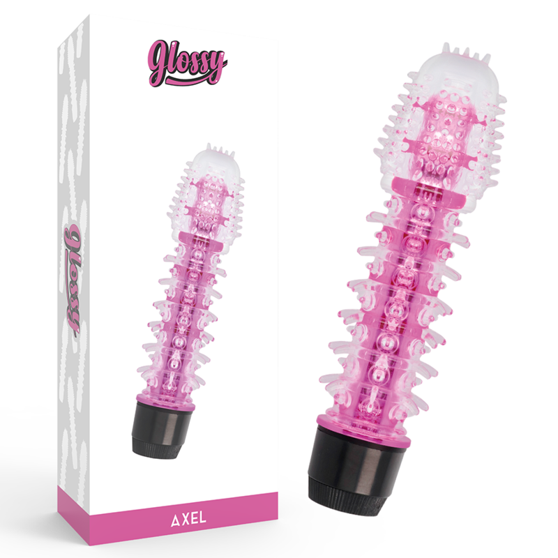 Imagen que nos facilita GLOSSY de su producto erótico GLOSSY - AXEL VIBRADOR ROSA para nuestra categoría "JUGUETES BIENESTAR |Vibradores|Vibradores Clasicos anales o vaginales".