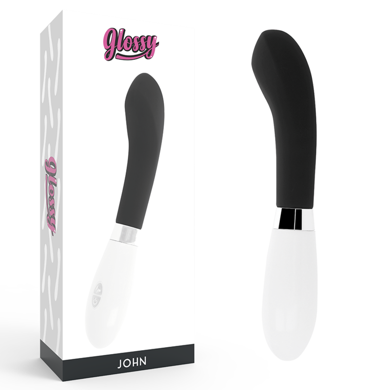 Imagen que nos facilita GLOSSY de su producto erótico GLOSSY - JOHN VIBRADOR NEGRO para nuestra categoría "JUGUETES BIENESTAR |Vibradores|Vibradores Punto G".