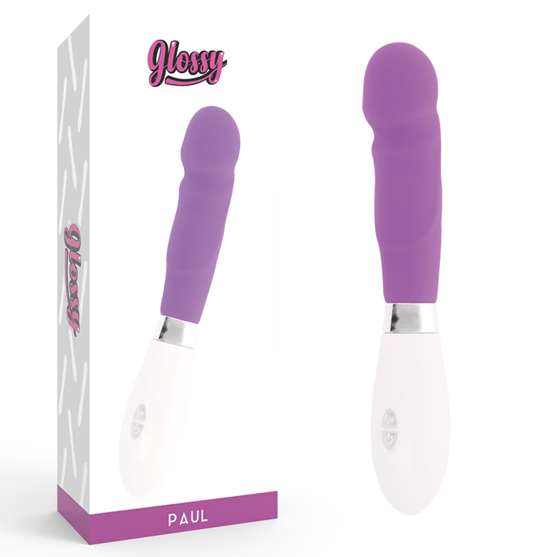 Imagen que nos facilita GLOSSY de su producto erótico GLOSSY - PAUL VIBRADOR LILA para nuestra categoría "JUGUETES BIENESTAR |Vibradores|Vibradores Punto G".