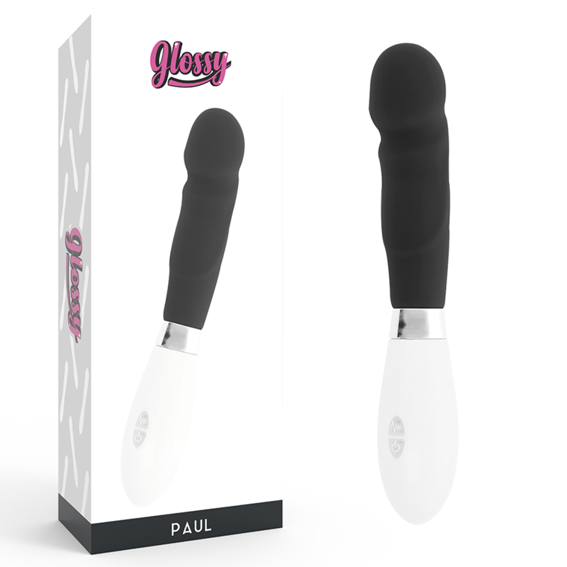 Imagen que nos facilita GLOSSY de su producto erótico GLOSSY - PAUL VIBRADOR NEGRO para nuestra categoría "JUGUETES BIENESTAR |Vibradores|Vibradores Punto G".