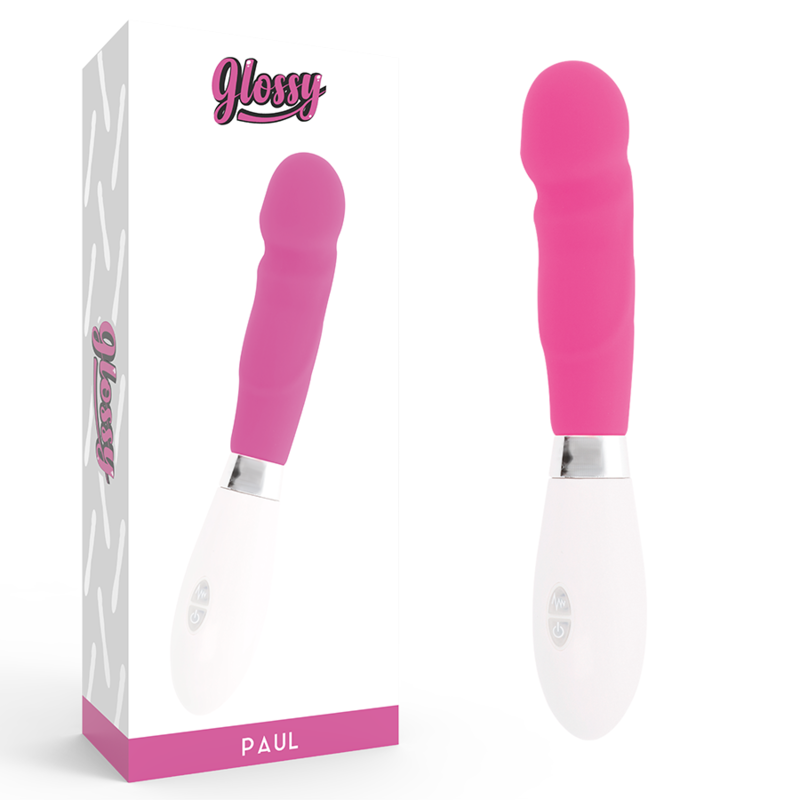 Imagen que nos facilita GLOSSY de su producto erótico GLOSSY - PAUL VIBRADOR ROSA para nuestra categoría "JUGUETES BIENESTAR |Vibradores|Vibradores Punto G".