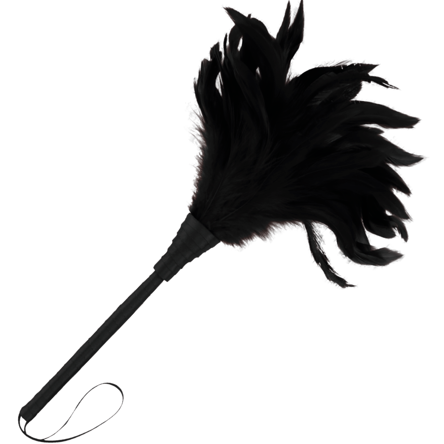 Imagen que nos facilita DARKNESS SENSATIONS de su producto erótico DARKNESS - PLUMA ESTIMULADORA NEGRO LUX para nuestra categoría "MODA & LENCERÍA|Lencería Mujer|Accesorios|Boas y Plumas".