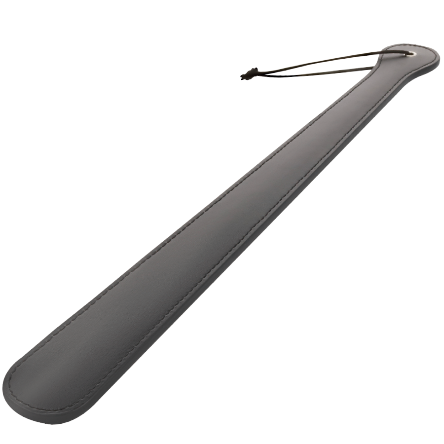 Imagen que nos facilita DARKNESS SENSATIONS de su producto erótico DARKNESS - PALA NEGRA FETISH 48 CM para nuestra categoría "BDSM & BONDAGE |Artículos BDSM|Palas BDSM".