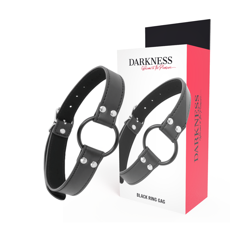 Imagen que nos facilita DARKNESS BONDAGE de su producto erótico DARKNESS - MORDAZA CON ANILLA DIAMETRO 3.6 CM para nuestra categoría "BDSM & BONDAGE |Bondage|Mordazas".