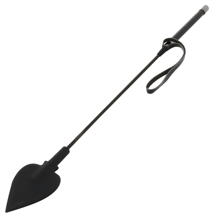 Imagen que nos facilita DARKNESS SENSATIONS de su producto erótico DARKNESS - FUSTA SILICONA NEGRO 60CM para nuestra categoría "BDSM & BONDAGE |Artículos BDSM|Látigos Golpes Suaves".
