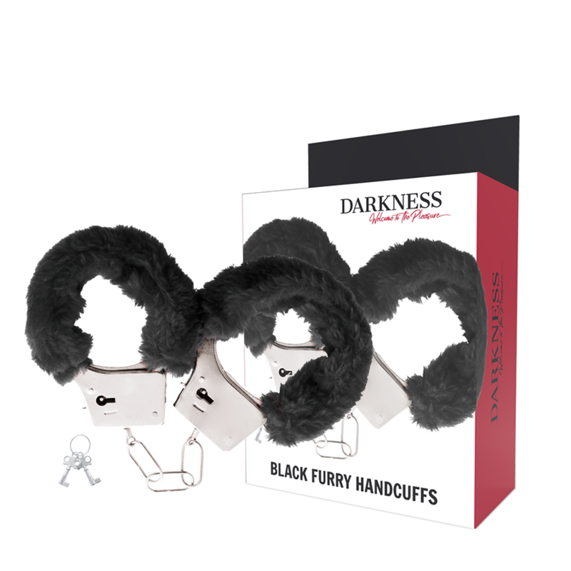 Imagen que nos facilita DARKNESS BONDAGE de su producto erótico DARKNESS - ESPOSAS METAL FORRADAS NEGRO para nuestra categoría "BDSM & BONDAGE |Bondage|Esposas".