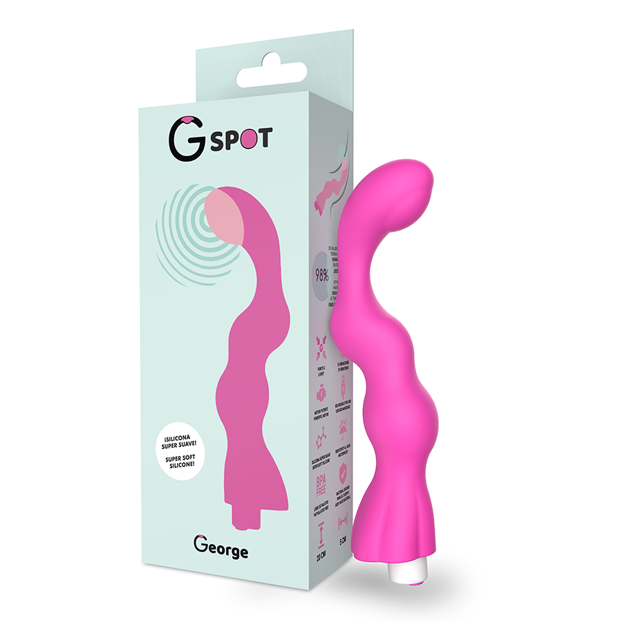 Imagen que nos facilita G-SPOT de su producto erótico G-SPOT - GEORGE VIBRADOR PUNTO G ROSA CHICLE para nuestra categoría "JUGUETES BIENESTAR |Vibradores|Vibradores Punto G".
