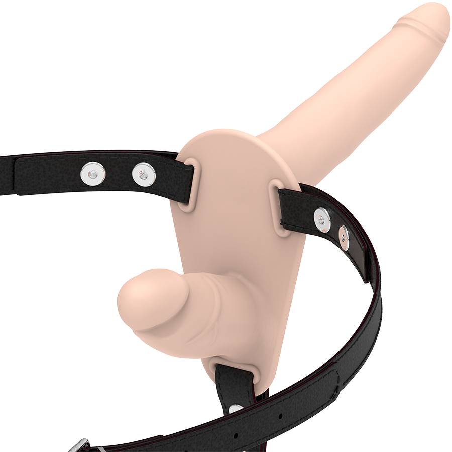 Imagen que nos facilita FETISH SUBMISSIVE HARNESS de su producto erótico FETISH SUBMISSIVE HARNESS - DOBLE PENETRACIÓN FLESH para nuestra categoría "JUGUETES BIENESTAR |Arneses|Arneses sin Vibración".