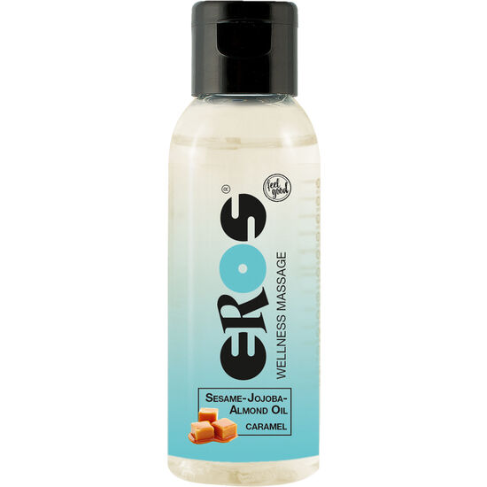 Imagen que nos facilita EROS CLASSIC LINE de su producto erótico EROS - WELLNESS ACEITE MASAJE CARAMELO 50 ML para nuestra categoría "DROGUERÍA |Para Masajes|Aceites con Sabores".