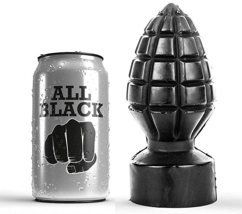 Imagen que nos facilita ALL BLACK de su producto erótico ALL BLACK - PLUG ANAL 14 CM para nuestra categoría "JUGUETES BIENESTAR |Dildos sin Vibración|Penes realisticos".