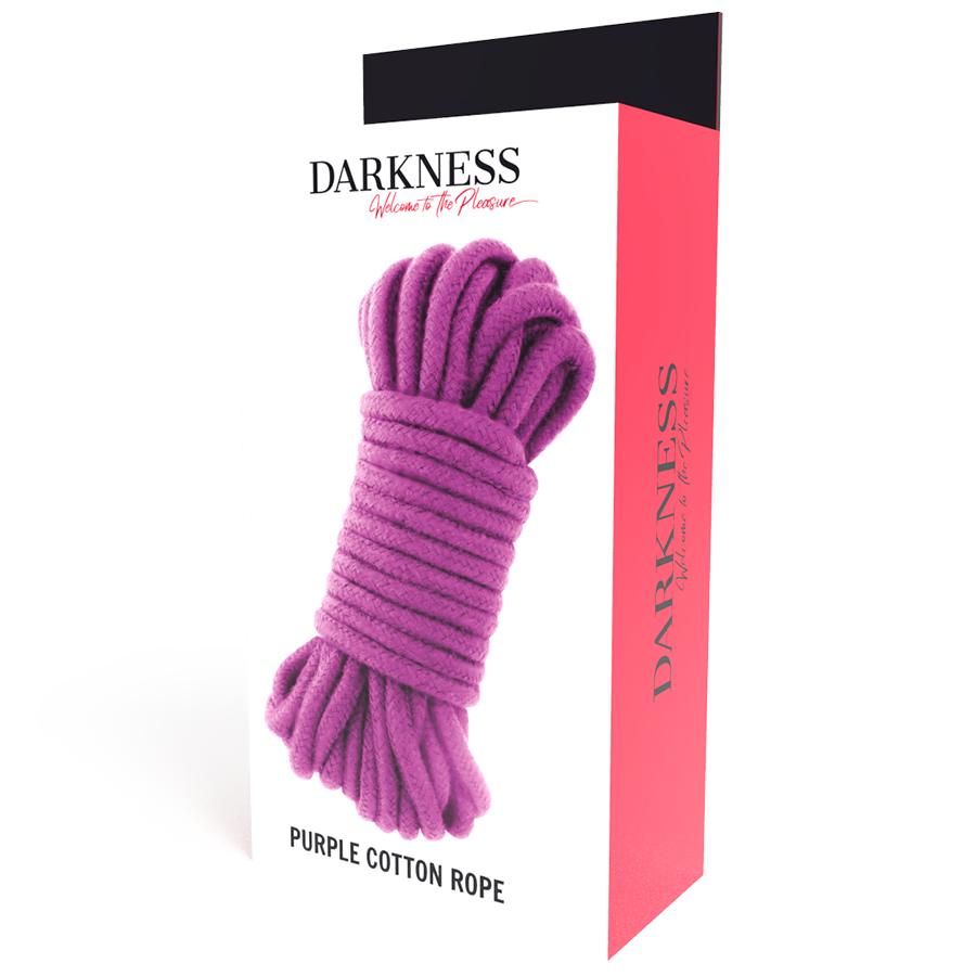 Imagen que nos facilita DARKNESS BONDAGE de su producto erótico DARKNESS - CUERDA JAPONESA 10 M  MORADO para nuestra categoría "BDSM & BONDAGE |Bondage|Cuerdas".