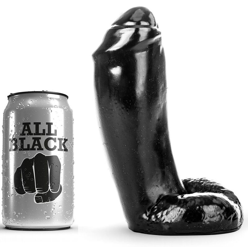 Imagen que nos facilita ALL BLACK de su producto erótico ALL BLACK - DILDO REALÍSTICO 18 CM para nuestra categoría "JUGUETES BIENESTAR |Dildos sin Vibración|Penes realisticos".