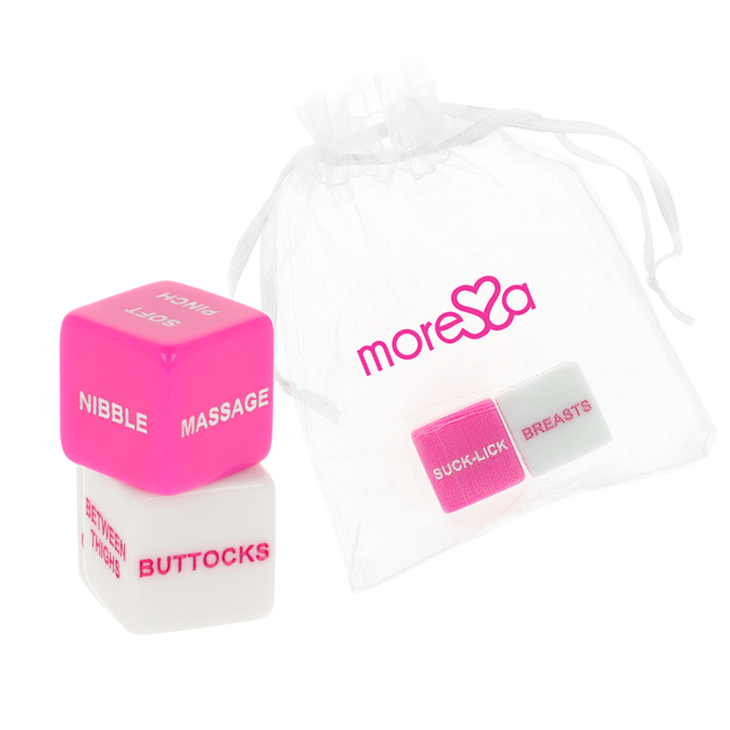 Imagen que nos facilita MORESSA de su producto erótico MORESSA - JUEGO DE DADOS EROTICOS  INGLES para nuestra categoría "JUEGOS |Juego de Dados".